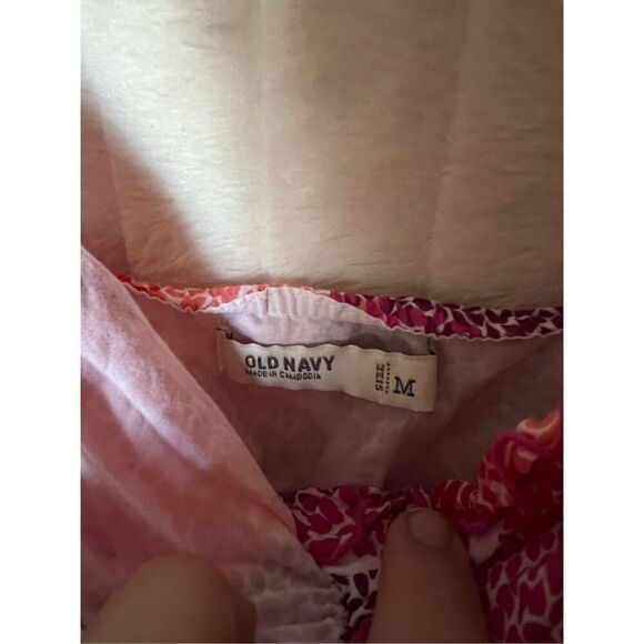 Old Navy Multicolored Patterned Dress Woman’s Size Medium - Picture 5 of 8